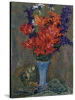 Tiger Lilies (Field Bouquet), 1909 (Oil on Canvas)-Giovanni Giacometti-Stretched Canvas