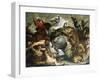 Tiger, Lion and Leopard Hunt, 1616-Peter Paul Rubens-Framed Giclee Print