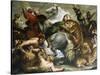 Tiger, Lion and Leopard Hunt, 1616-Peter Paul Rubens-Stretched Canvas