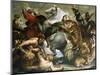 Tiger, Lion and Leopard Hunt, 1616-Peter Paul Rubens-Mounted Giclee Print