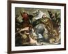 Tiger, Lion and Leopard Hunt, 1616-Peter Paul Rubens-Framed Giclee Print