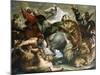 Tiger, Lion and Leopard Hunt, 1616-Peter Paul Rubens-Mounted Giclee Print