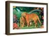 Tiger Love 2-Alixandra Mullins-Framed Art Print