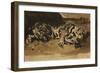 Tiger Lying Down; Tigre Couche, 1858-Eugene Delacroix-Framed Giclee Print