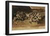 Tiger Lying Down; Tigre Couche, 1858-Eugene Delacroix-Framed Giclee Print