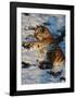 Tiger Lying in the Snow-Martin Fowkes-Framed Giclee Print