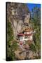 Tiger Nest, Taktsang Goempa Monastery Hanging in the Cliffs, Bhutan-Michael Runkel-Stretched Canvas