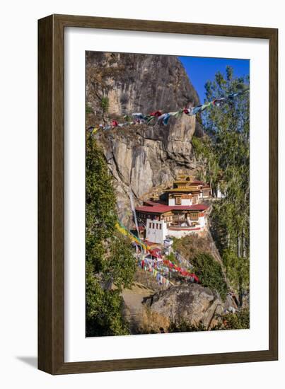 Tiger Nest, Taktsang Goempa Monastery Hanging in the Cliffs, Bhutan-Michael Runkel-Framed Photographic Print