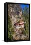 Tiger Nest, Taktsang Goempa Monastery Hanging in the Cliffs, Bhutan-Michael Runkel-Framed Stretched Canvas