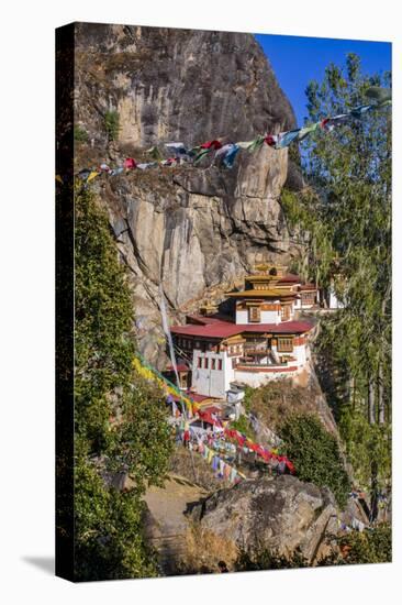 Tiger Nest, Taktsang Goempa Monastery Hanging in the Cliffs, Bhutan-Michael Runkel-Stretched Canvas