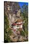 Tiger Nest, Taktsang Goempa Monastery Hanging in the Cliffs, Bhutan-Michael Runkel-Stretched Canvas