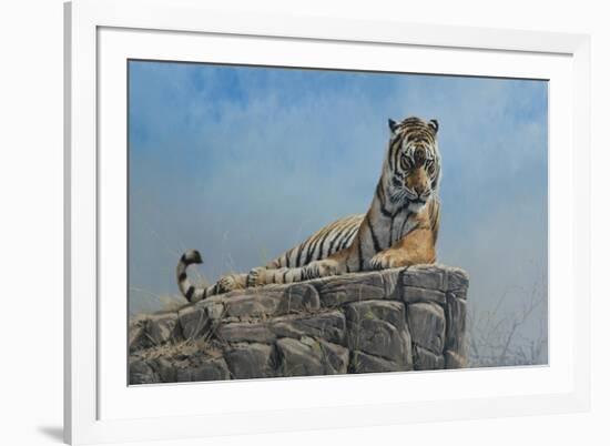 Tiger on Rock-Michael Jackson-Framed Giclee Print