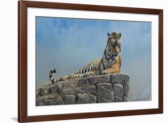 Tiger on Rock-Michael Jackson-Framed Giclee Print