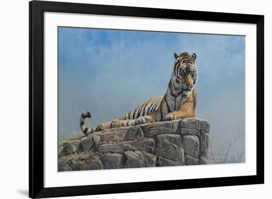 Tiger on Rock-Michael Jackson-Framed Giclee Print