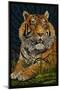 Tiger - Paper Mosaic-Lantern Press-Mounted Art Print