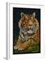 Tiger - Paper Mosaic-Lantern Press-Framed Art Print