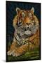 Tiger - Paper Mosaic-Lantern Press-Mounted Art Print
