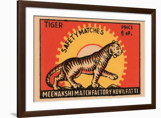 Tiger Safety Matches-null-Framed Art Print