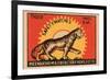 Tiger Safety Matches-null-Framed Art Print