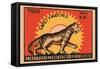 Tiger Safety Matches-null-Framed Stretched Canvas