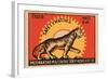 Tiger Safety Matches-null-Framed Art Print