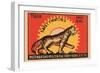 Tiger Safety Matches-null-Framed Art Print