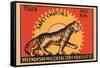 Tiger Safety Matches-null-Framed Stretched Canvas