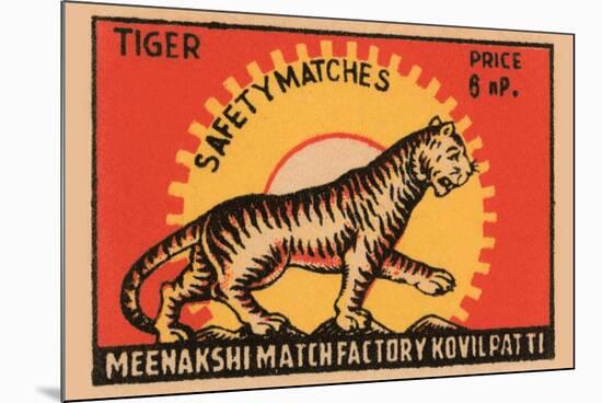 Tiger Safety Matches-null-Mounted Premium Giclee Print