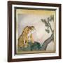 Tiger Screen, Japanese, 1781 (Ink, Colour and Gold on Paper)-Maruyama Okyo-Framed Giclee Print