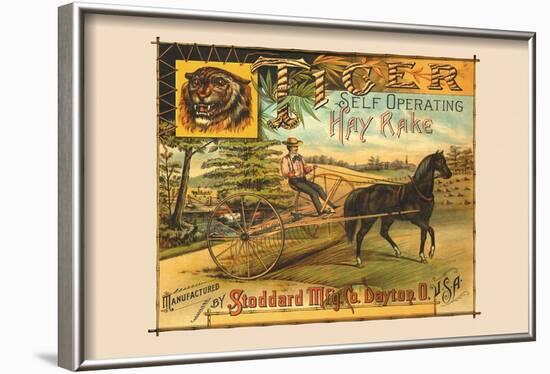 Tiger Self Operating Hay Rake-null-Framed Art Print