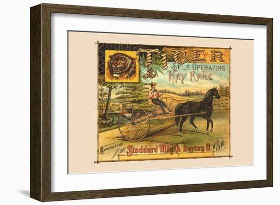 Tiger Self Operating Hay Rake-null-Framed Art Print