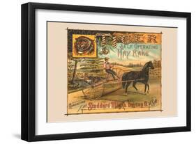 Tiger Self Operating Hay Rake-null-Framed Art Print