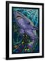 Tiger Shark Paper Mosaic-Lantern Press-Framed Art Print