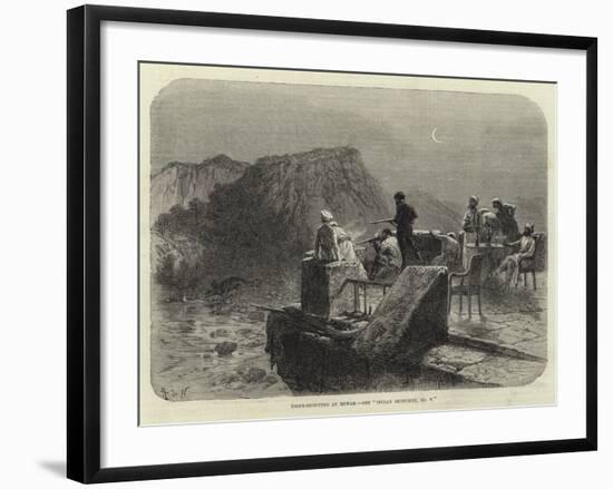 Tiger-Shooting at Rewah, See Indian Sketches, No V-null-Framed Giclee Print