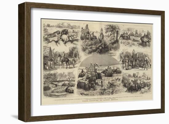 Tiger-Shooting in Lower Bengal-Godefroy Durand-Framed Giclee Print