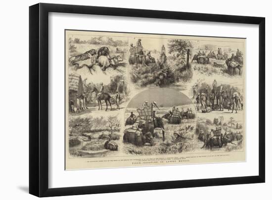 Tiger-Shooting in Lower Bengal-Godefroy Durand-Framed Giclee Print