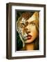 Tiger Within-Jim Warren-Framed Premium Giclee Print