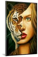 Tiger Within-Jim Warren-Mounted Premium Giclee Print