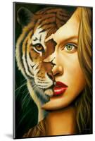 Tiger Within-Jim Warren-Mounted Premium Giclee Print