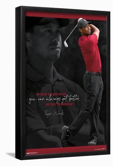 Tiger Woods - Always Get Better-Trends International-Framed Poster