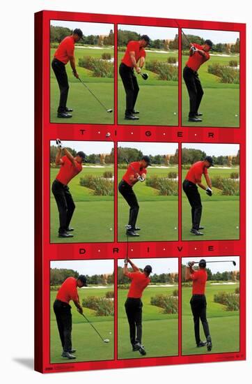 Tiger Woods - Drive-Trends International-Stretched Canvas