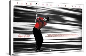 Tiger Woods - Earn Your Stripes-Trends International-Stretched Canvas