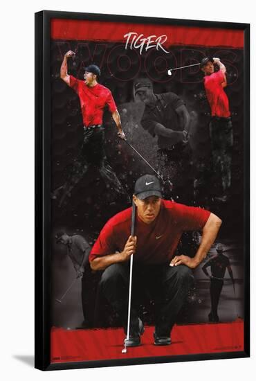 Tiger Woods - Sketch-Trends International-Framed Poster