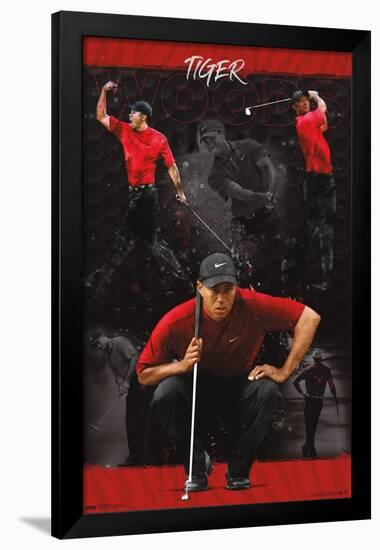 Tiger Woods - Sketch-Trends International-Framed Poster