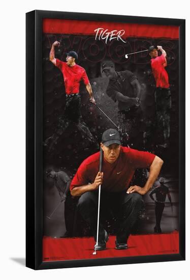 Tiger Woods - Sketch-Trends International-Framed Poster