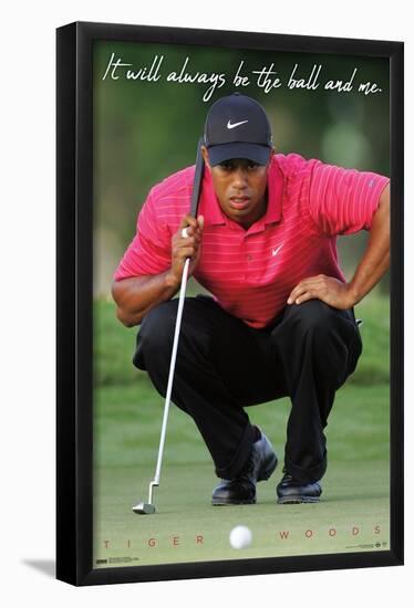 Tiger Woods - The Ball & Me-Trends International-Framed Poster