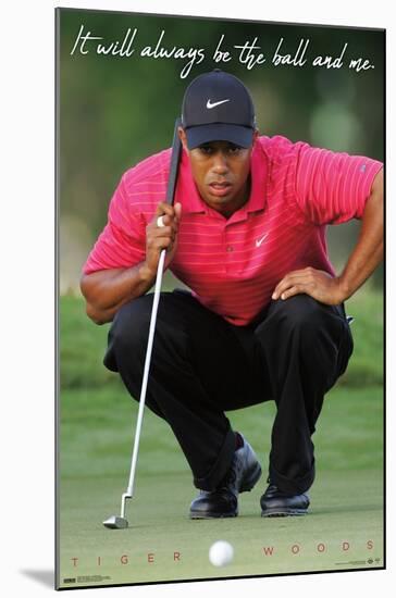 Tiger Woods - The Ball & Me-Trends International-Mounted Poster