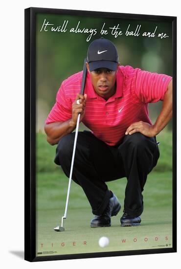 Tiger Woods - The Ball & Me-Trends International-Framed Poster