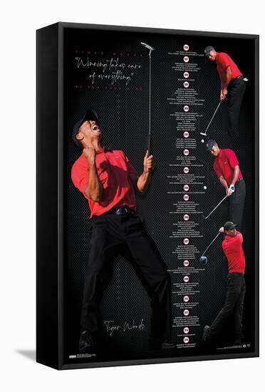 Tiger Woods - Timeline-Trends International-Framed Stretched Canvas