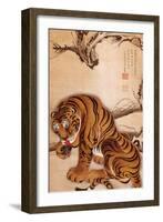 Tiger-Jakuchu Ito-Framed Giclee Print